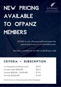 OFPANZ Member Pricing